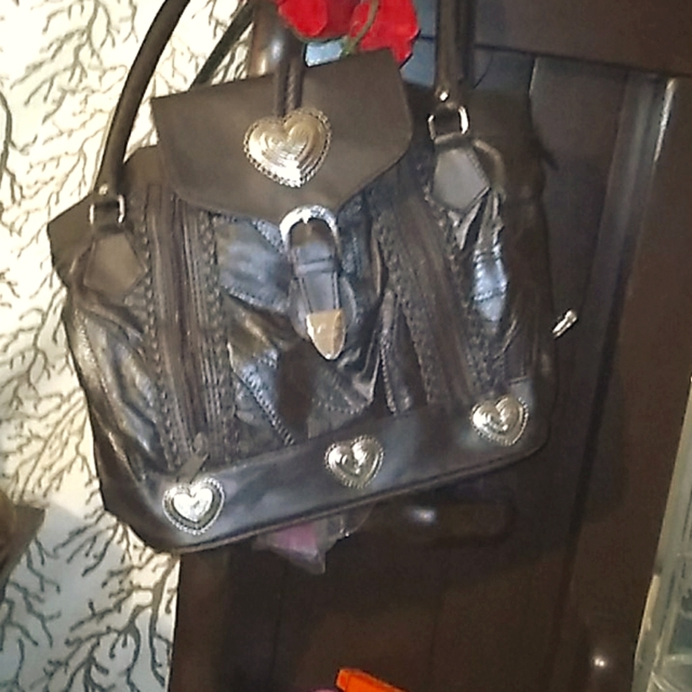 Santa fetote leather,braided,3 zippers